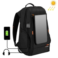 Men Solar Panel Power Backpack Waterproof 15.6 inch USB interface Charging Laptop Backpack Outdoor Travel Business Backpack | Fugo Best