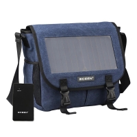 Male Briefcases Men Messenger Bags Solar Powered Travel Crossbody Bags for Men Shoulder Bags Solar Panel Bag Solar Charger Pack | Fugo Best
