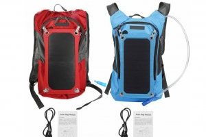 Multi-function Solar Backpack 6.5W Solar Panel Charging Treasure With 2L Water Bag | Fugo Best