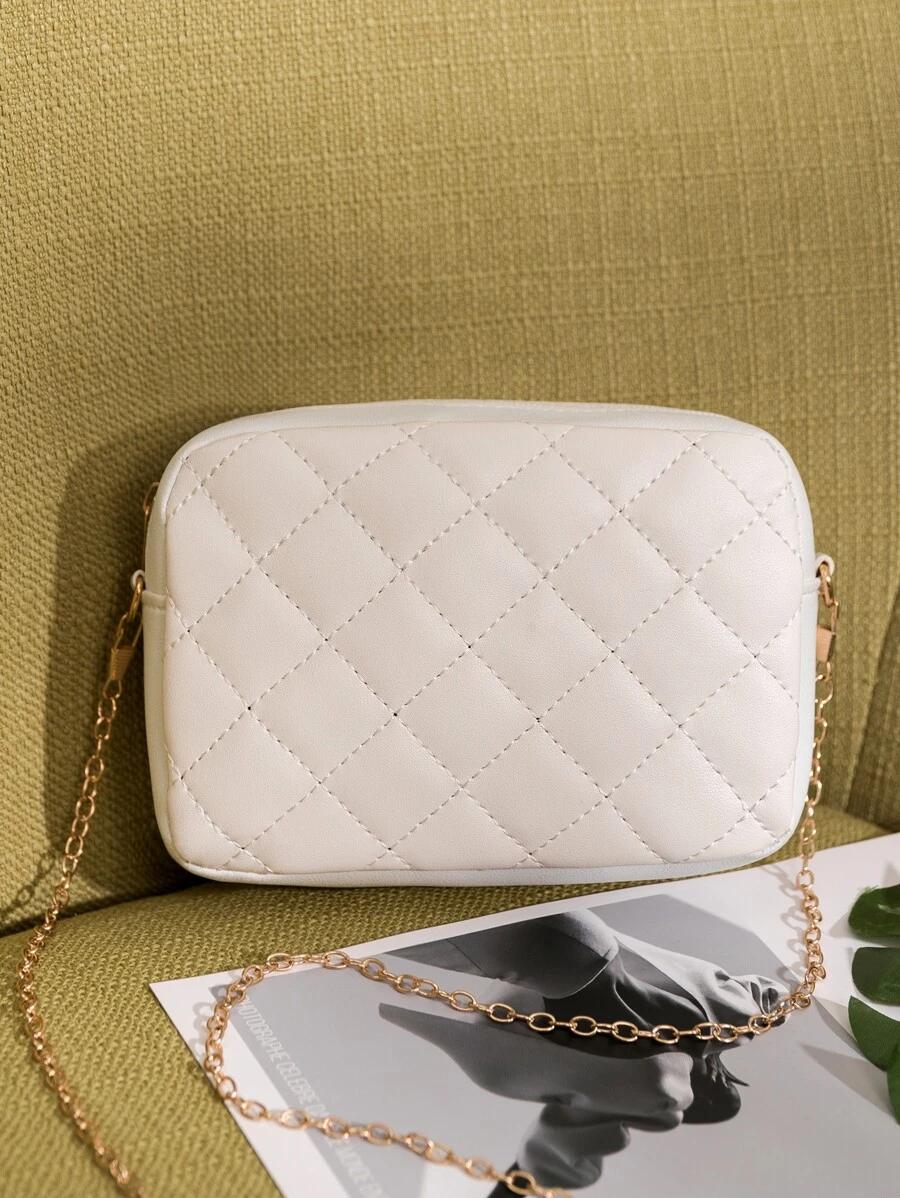 Mini Quilted Chain Crossbody Bag | Fugo Best