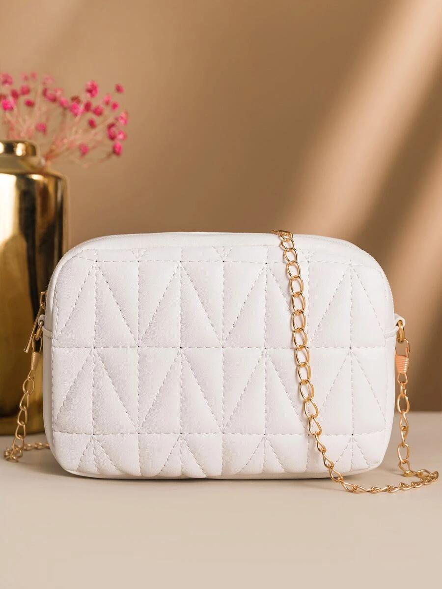 Mini Quilted Chain Crossbody Bag | Fugo Best