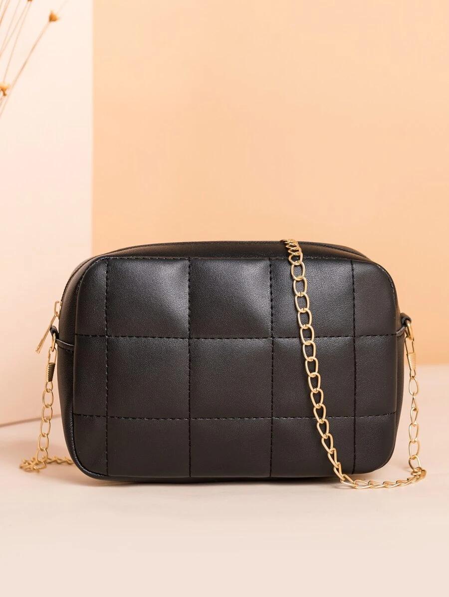 Mini Quilted Chain Crossbody Bag | Fugo Best