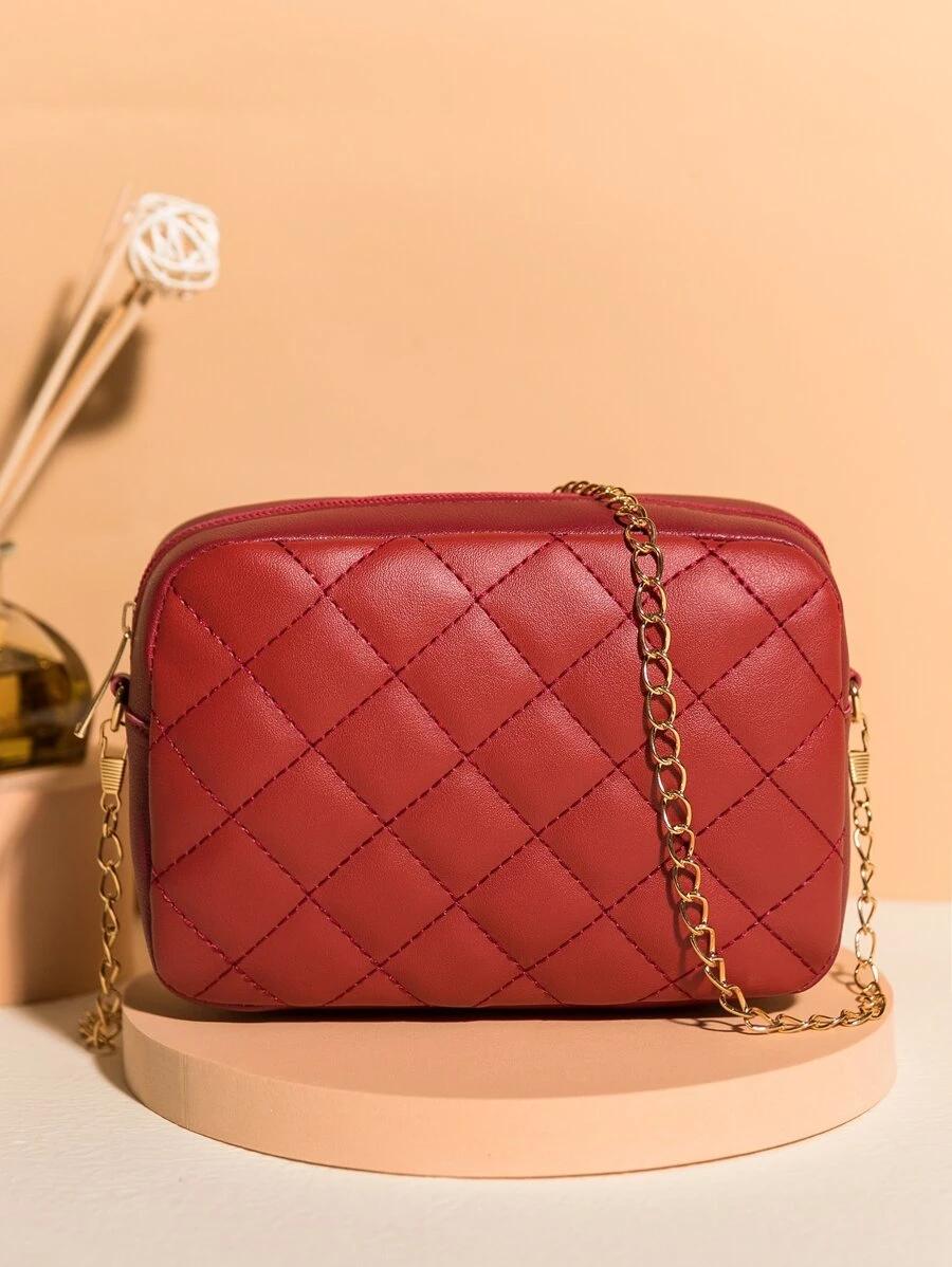 Mini Quilted Chain Crossbody Bag | Fugo Best