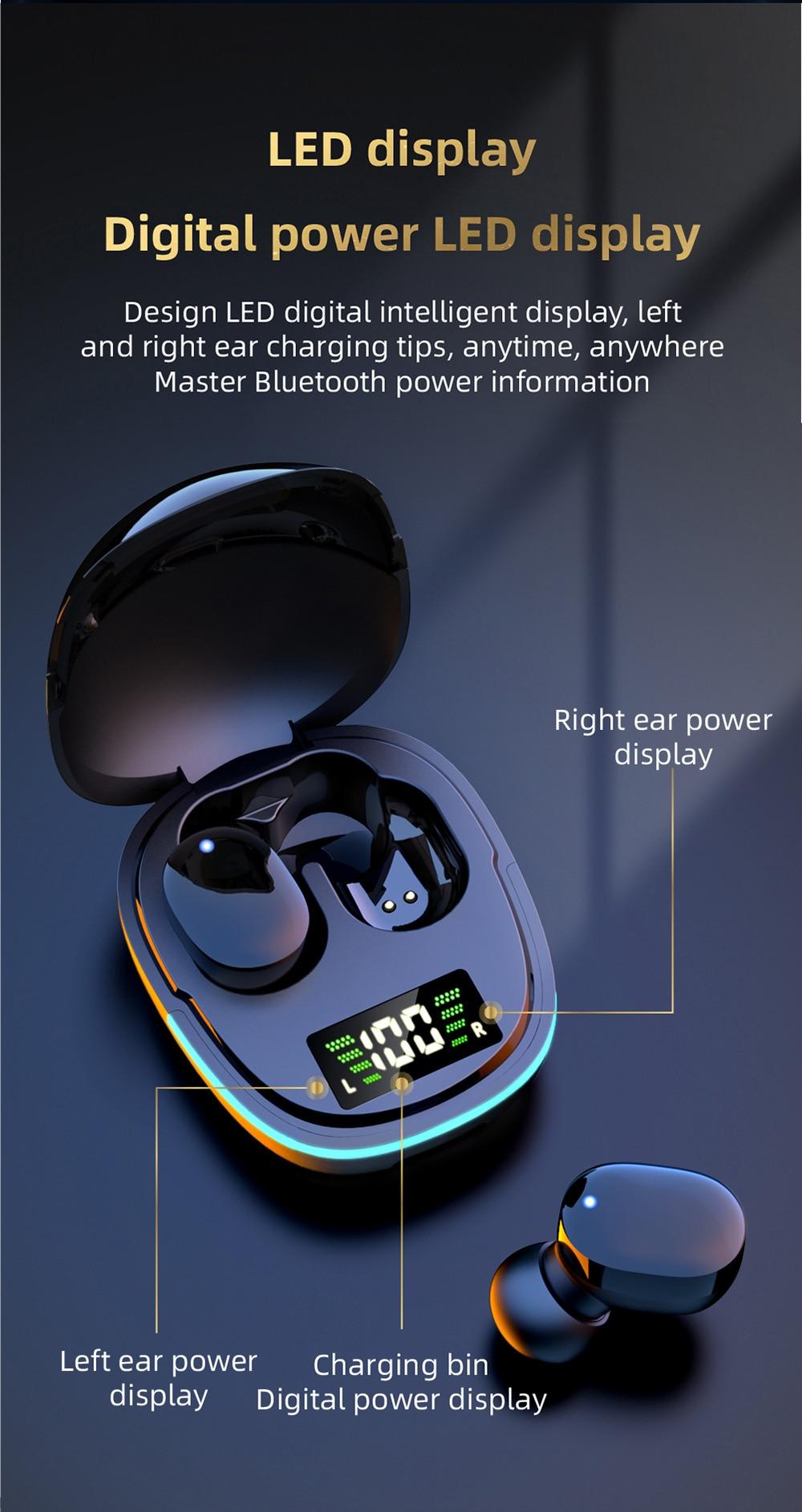 TWS Bluetooth Earphone Wireless Headphone With Microphone 9D Stereo Gaming Sport Waterproof Earbuds Headsets Touch Control | Fugo Best