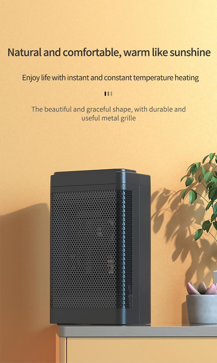 Electric Ceramic Fan Heater Home Office Portable Heater Ptc Ceramic Quick Heating 3 Gear Desktop Warmer Air Machine For Winter | Fugo Best