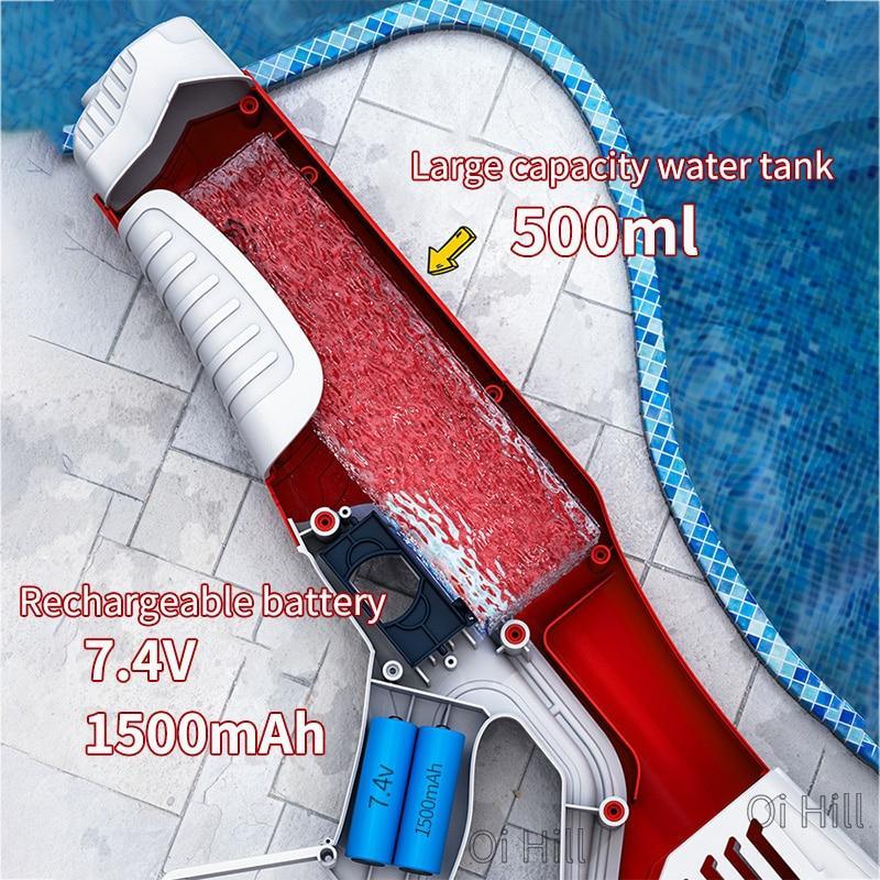 Automatic Pumping Electric Water Gun Chargeable Outdoor Beach Pool High Pressure Childrens Kids Toys Boy Girl Summer Gifts | Fugo Best