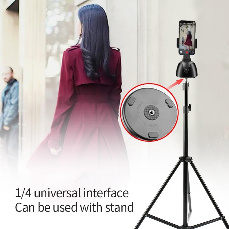 360 Degree Rotating Head Tripod Portable Automatic Face Tracking and Camera Follower for Mobile Phone Live Vlog Video Shooting | Fugo Best