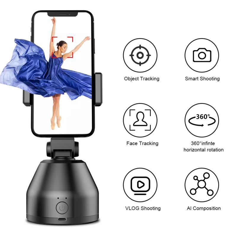 Handheld Gimbal Auto Smart Shooting Selfie Stick 360 Object Tracking Holder Rotation Face Tracking Camera Phone Holder | Fugo Best