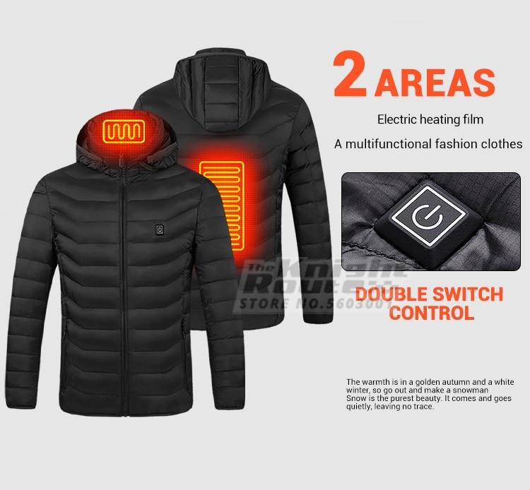 15 Areas Mens Heated Jacket Womens Windbreaker Warm Vest USB Heating Jackets Heated Vests Hiking Hunting Coat Autumn Winter | Fugo Best