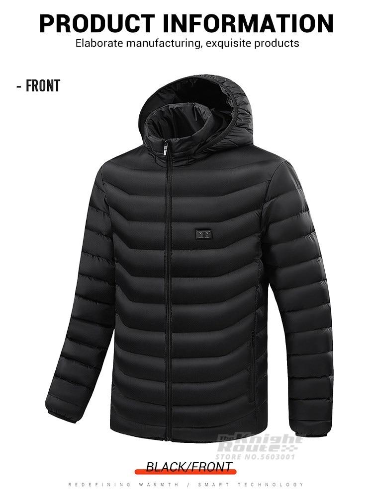 15 Areas Mens Heated Jacket Womens Windbreaker Warm Vest USB Heating Jackets Heated Vests Hiking Hunting Coat Autumn Winter | Fugo Best