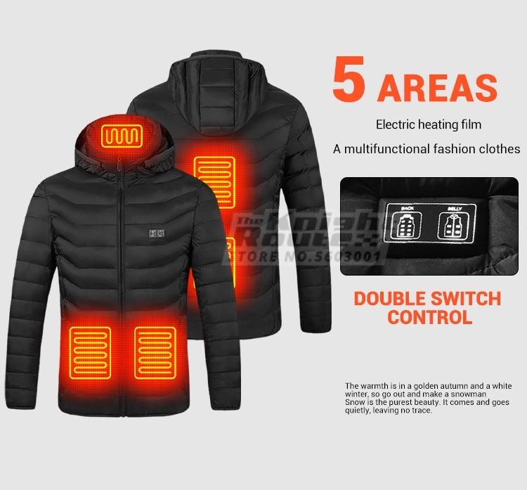 15 Areas Mens Heated Jacket Womens Windbreaker Warm Vest USB Heating Jackets Heated Vests Hiking Hunting Coat Autumn Winter | Fugo Best