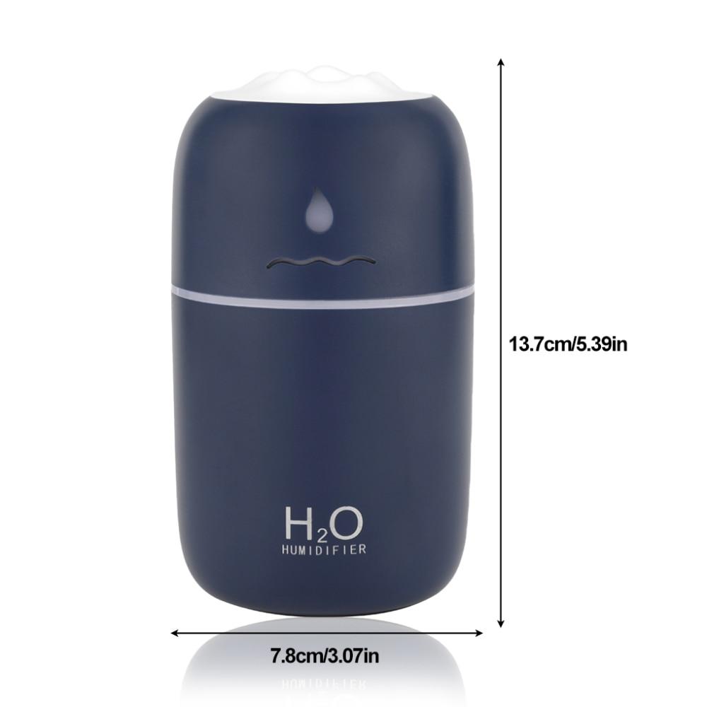 300ml(Max)USB Mini Air Humidifier Car Aroma Essential Oil Diffuser Home USB Fogger Mist Maker LED Night Lamp Accessories | Fugo Best