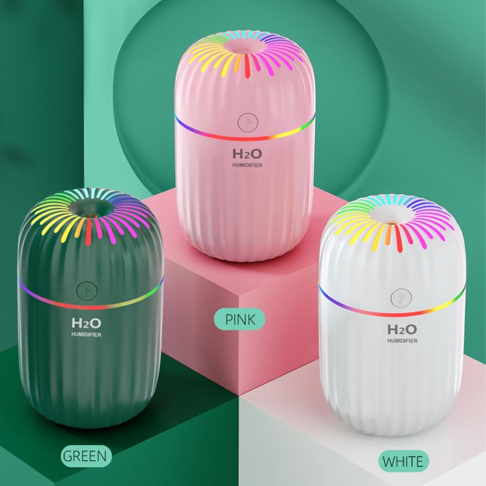 300ml Air Humidifier Car USB Aroma Diffuser Home Bedroom LED Night Light Refillable Low-noise Mist Maker Sprayer | Fugo Best