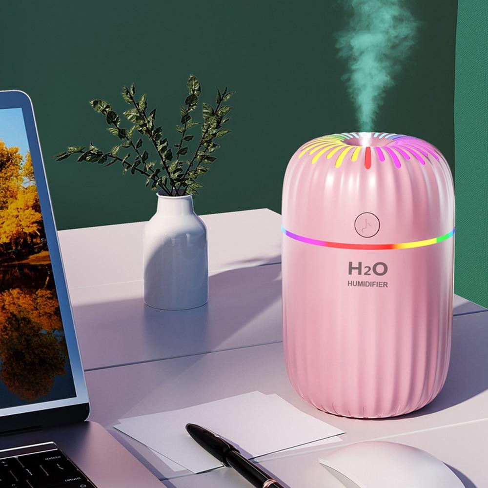 300ml Air Humidifier Car USB Aroma Diffuser Home Bedroom LED Night Light Refillable Low-noise Mist Maker Sprayer | Fugo Best