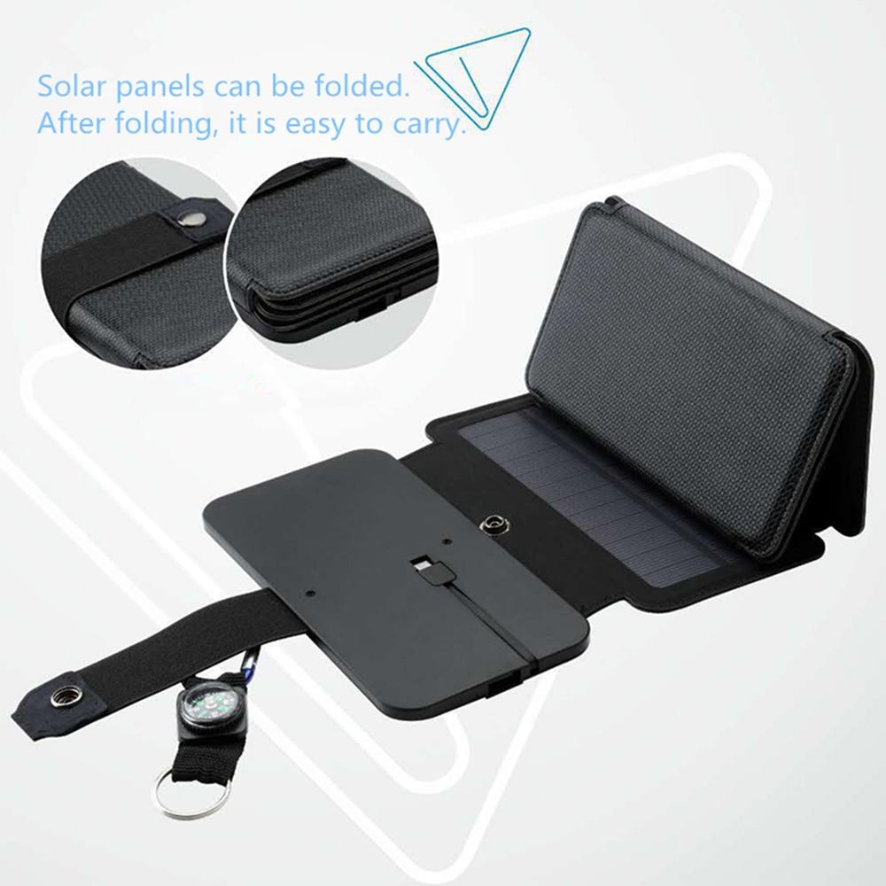 Folding Outdoor Solar Panel Charger Portable 5V 2.1A USB Output Devices Camp Hiking Backpack Travel Power Supply For Smartphones | Fugo Best