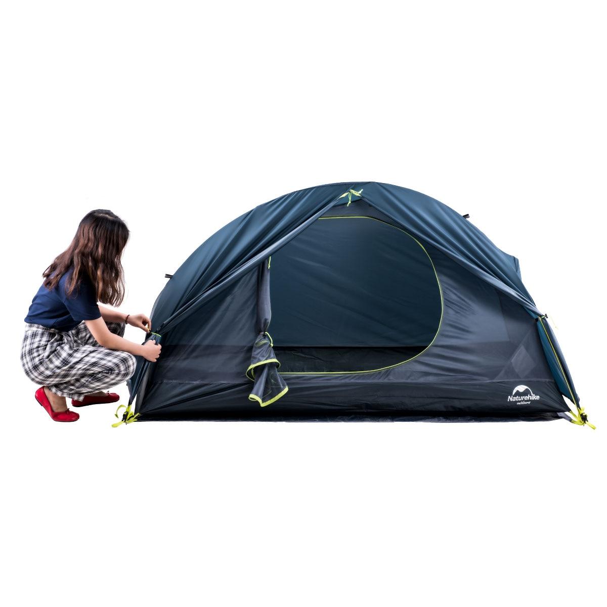 Naturehike Cycling Tent 1 Person Ultralight Backpacking Tent Double Layer Fishing Beach Tent Outdoor Travel Hiking Camping Tent | Fugo Best