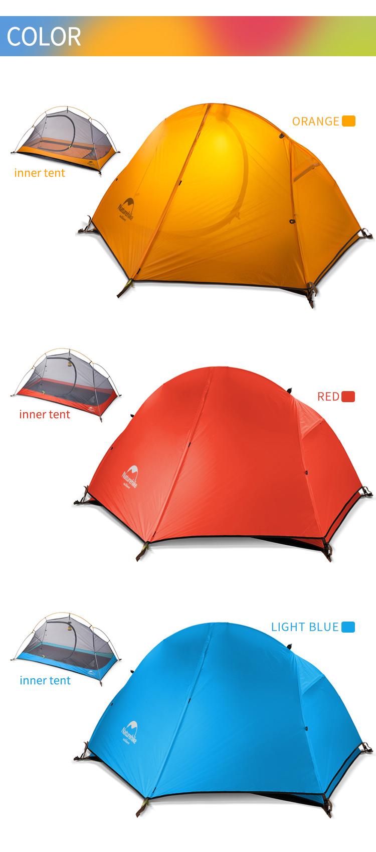 Naturehike Cycling Tent 1 Person Ultralight Backpacking Tent Double Layer Fishing Beach Tent Outdoor Travel Hiking Camping Tent | Fugo Best