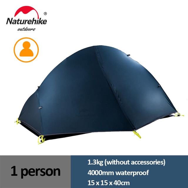 Naturehike Cycling Tent 1 Person Ultralight Backpacking Tent Double Layer Fishing Beach Tent Outdoor Travel Hiking Camping Tent | Fugo Best