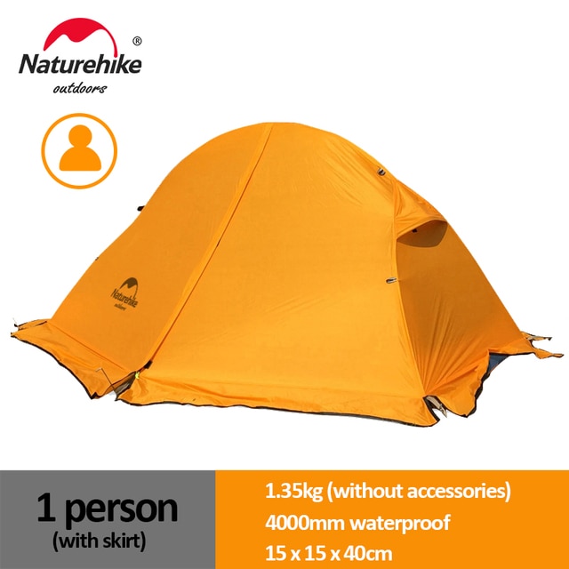 Naturehike Cycling Tent 1 Person Ultralight Backpacking Tent Double Layer Fishing Beach Tent Outdoor Travel Hiking Camping Tent | Fugo Best