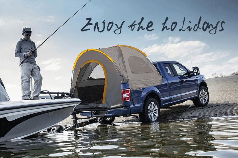 Car Rear Tent Field Camping Pickup Truck Side Tents Fishing Automatic Roof Tent Oxford Cloth For Toyota Tundra Tacoma Titan | Fugo Best