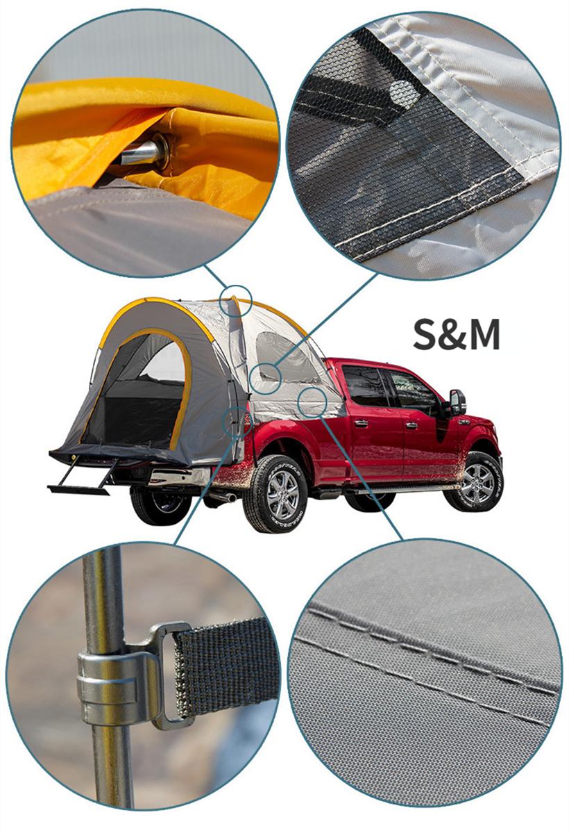 Car Rear Tent Field Camping Pickup Truck Side Tents Fishing Automatic Roof Tent Oxford Cloth For Toyota Tundra Tacoma Titan | Fugo Best