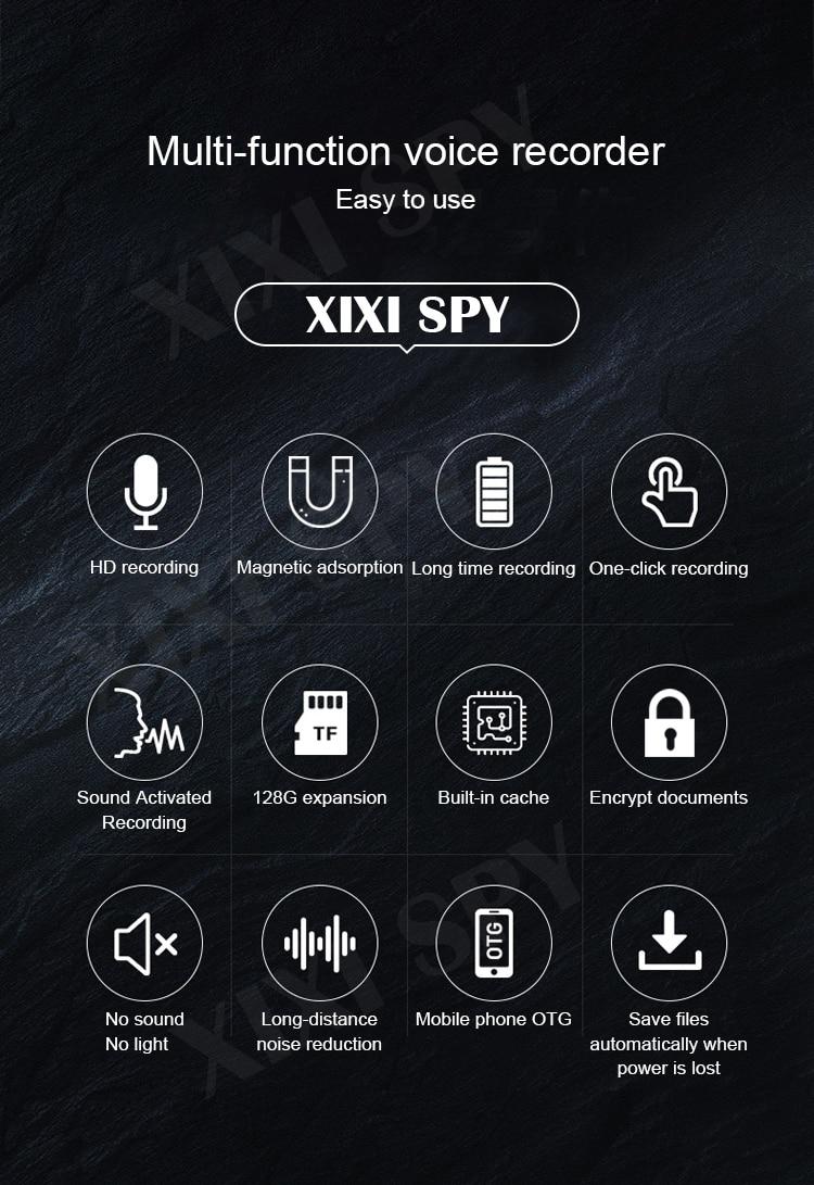 XIXI SPY 500hours Voice recorder Dictaphone pen audio sound mini activated digital professional micro flash drive | Fugo Best