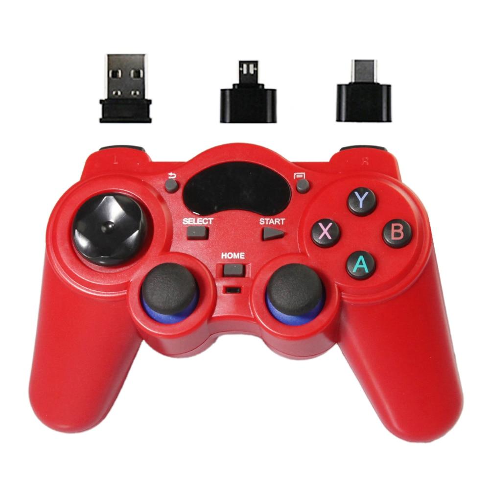 2.4G USB Wireless Game Controller Gamepad For Android Phone Joystick Joypad with OTG Converter Adapter For PS3 Tablet PC TV Box | Fugo Best