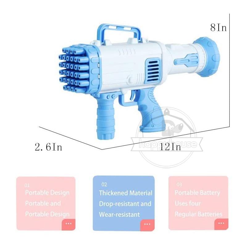 2022 36 Hole Gatling Bubble Machine for Children Bubble Blower For Kids Automatic Bubble Gun Soap Bubble Maker Toy Boys | Fugo Best