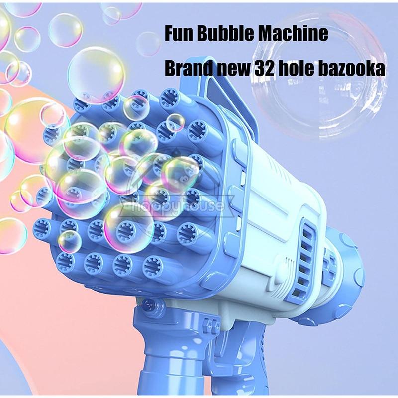 2022 36 Hole Gatling Bubble Machine for Children Bubble Blower For Kids Automatic Bubble Gun Soap Bubble Maker Toy Boys | Fugo Best