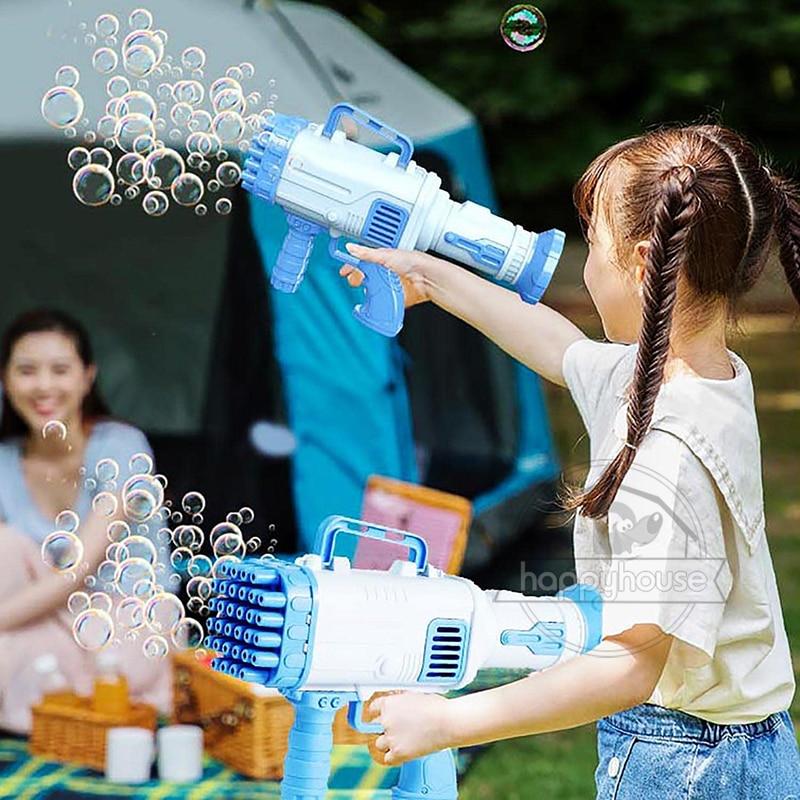 2022 36 Hole Gatling Bubble Machine for Children Bubble Blower For Kids Automatic Bubble Gun Soap Bubble Maker Toy Boys | Fugo Best