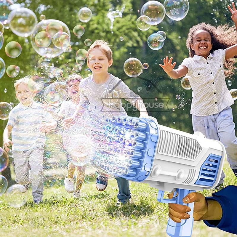 2022 36 Hole Gatling Bubble Machine for Children Bubble Blower For Kids Automatic Bubble Gun Soap Bubble Maker Toy Boys | Fugo Best