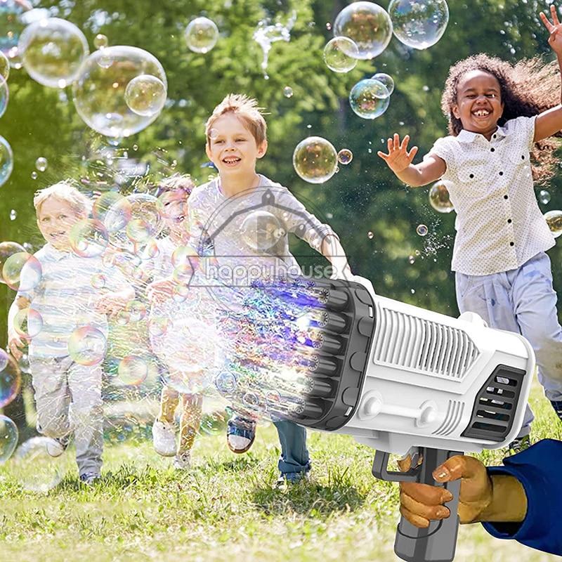 2022 36 Hole Gatling Bubble Machine for Children Bubble Blower For Kids Automatic Bubble Gun Soap Bubble Maker Toy Boys | Fugo Best