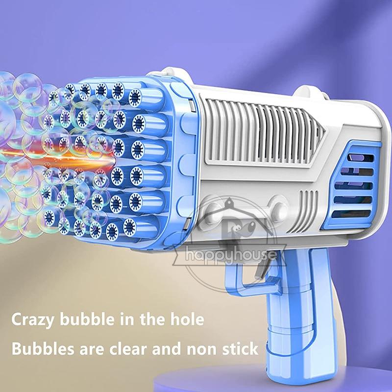 2022 36 Hole Gatling Bubble Machine for Children Bubble Blower For Kids Automatic Bubble Gun Soap Bubble Maker Toy Boys | Fugo Best