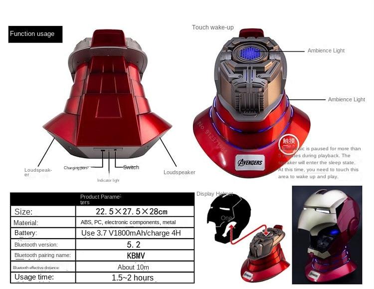 Mk5 Iron Man Helmet Voice Control Eyes With Light Model For Adult Electric Wearable Toys Handsome Christmas Gift | Fugo Best