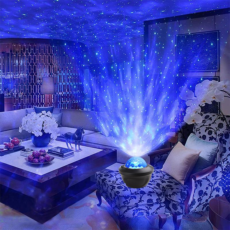 LED Star Galaxy Projector Starry Sky Night Light Built-in Bluetooth-Speaker For Home Bedroom Decoration Kids Valentines Daygift | Fugo Best