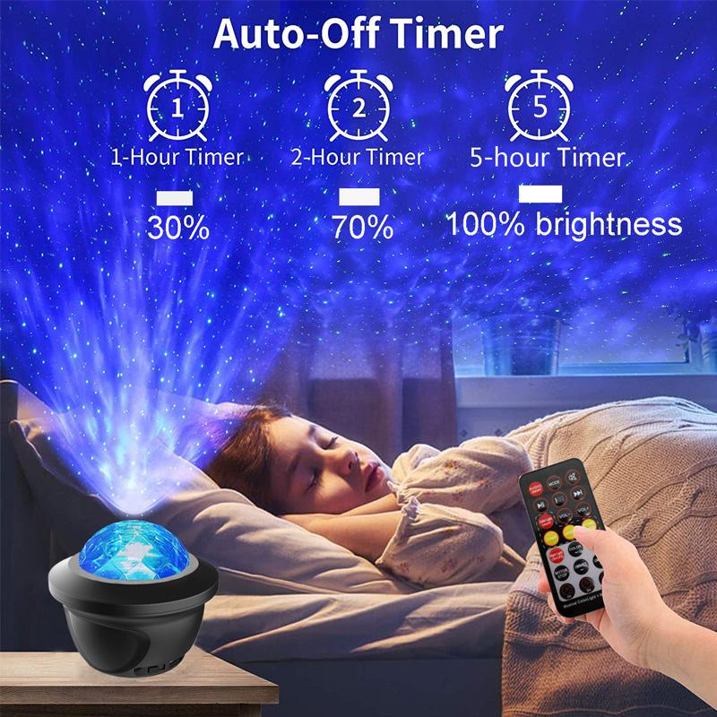 LED Star Galaxy Projector Starry Sky Night Light Built-in Bluetooth-Speaker For Home Bedroom Decoration Kids Valentines Daygift | Fugo Best