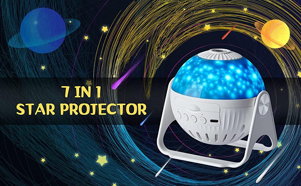 Galaxy Projector-Star projector-360 Degree Auto Rotation-Timed Starry Planetarium Projector -Night Light-Unique Gift for Kids | Fugo Best