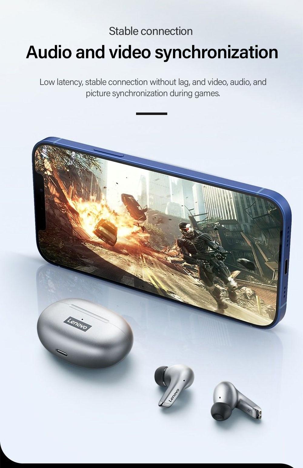 Lenovo LP5 TWS Bluetooth Earphone 9D Stereo HiFi Sports Waterproof Wireless Earbuds for iPhone 13 Xiaomi Bluetooth Headphones | Fugo Best