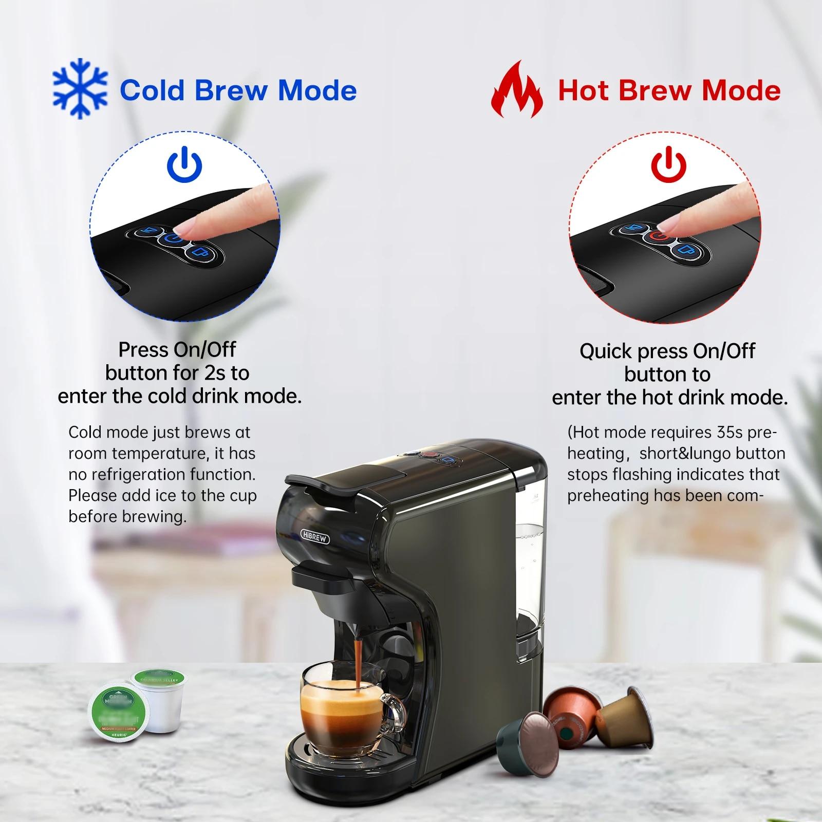 HiBREW Coffee Machine 19 Bar 3in1&4in1 Multiple Capsu