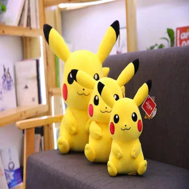 Big Size Pikachu Plush Doll Cute Anime Cartoon Pokemon Peluche