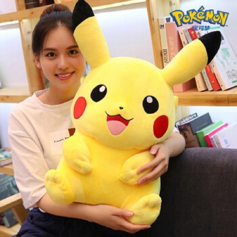 30-80CM Original Pokemon Pikachu Plush Toy Anime Cartoon Figure Pikachu Pillow High Quality Pet Doll Cute Boy Girl Xmas Gifts | Fugo Best