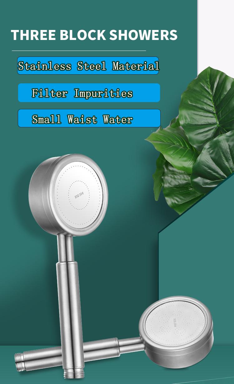 Stainless Steel High Quality Super Pressurized Shower Head Anti-Fall Shower Head Water-Saving Rain Bathroom Accessories | Fugo Best