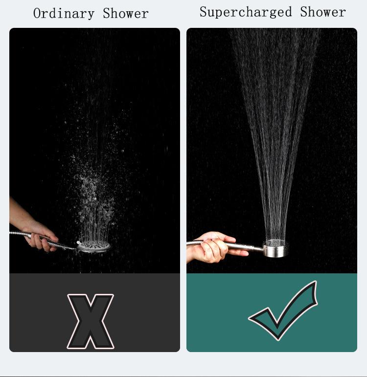 Stainless Steel High Quality Super Pressurized Shower Head Anti-Fall Shower Head Water-Saving Rain Bathroom Accessories | Fugo Best