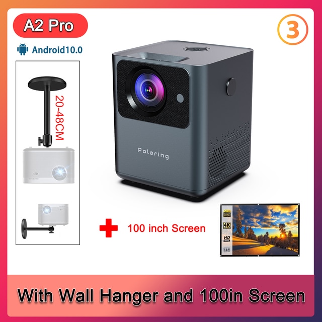 Polaring A2pro Digital Projector 1080P 4D Keystone Android System 5GWIFI Video Projetor 180ANSI 9000Lumes Home Camping Proyector | Fugo Best