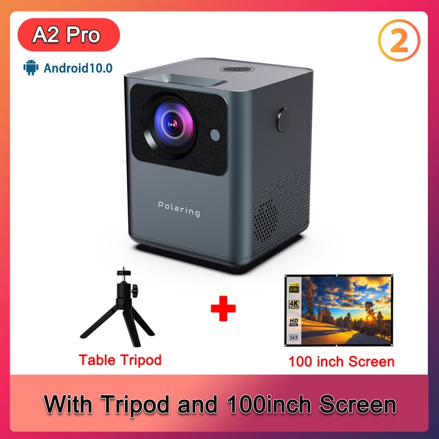 Polaring A2pro Digital Projector 1080P 4D Keystone Android System 5GWIFI Video Projetor 180ANSI 9000Lumes Home Camping Proyector | Fugo Best