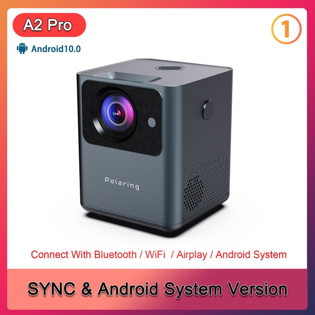 Polaring A2pro Digital Projector 1080P 4D Keystone Android System 5GWIFI Video Projetor 180ANSI 9000Lumes Home Camping Proyector | Fugo Best