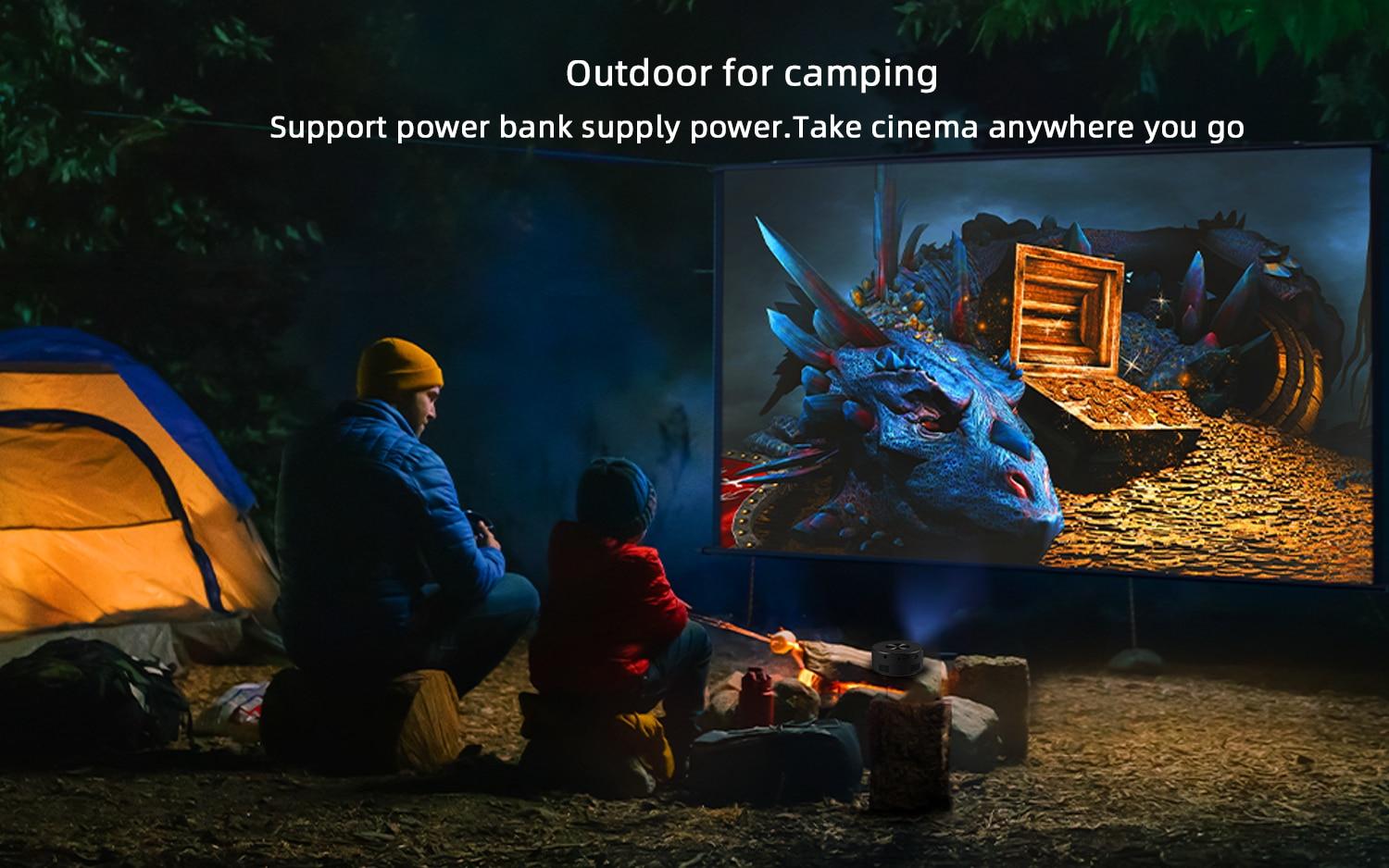 Xiaomi YT200 Mini Mobile Projector Home Use Palm Size Remote Projector Wire Screen Mirroring Smart Remote Control Projector | Fugo Best