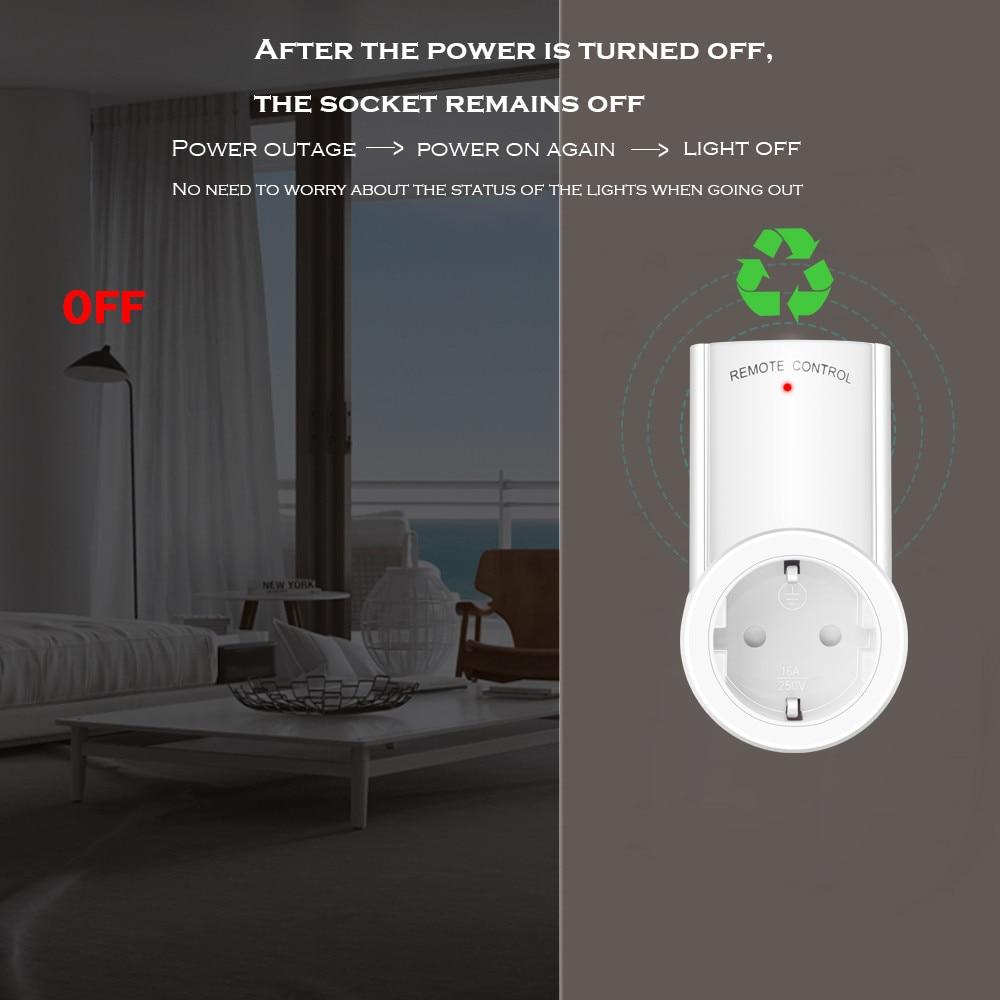 Wireless Remote Control 9938P RF Smart Socket Outlet Adaptor Wall 433mhz  Electrical Switch Home Lamp EU UK US FR Plug