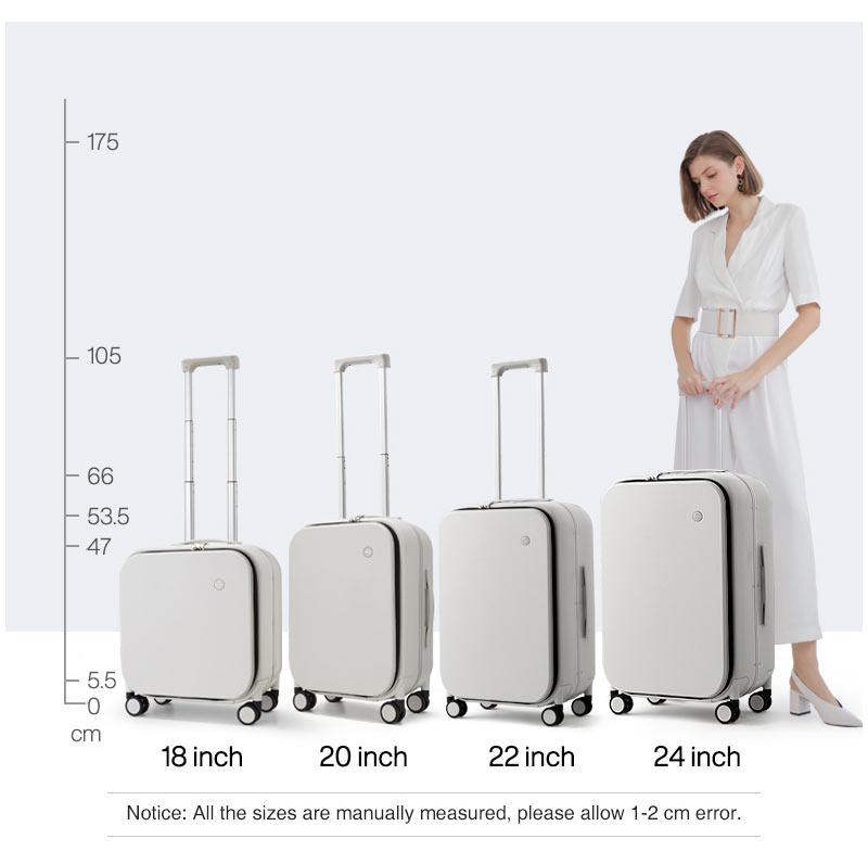 Mixi Patent Design Aluminum Frame Suitcase Carry On Rolling Luggage Beautiful Boarding Cabin 18 20 24 Inch M9260 | Fugo Best