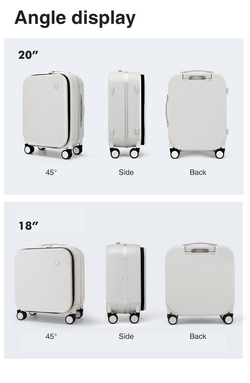 Mixi Patent Design Aluminum Frame Suitcase Carry On Rolling Luggage Beautiful Boarding Cabin 18 20 24 Inch M9260 | Fugo Best